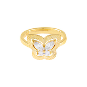  CZ Illusion Butterfly Ring - Adina Eden's Jewels