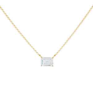 Gold Baguette Necklace - Adina Eden's Jewels