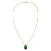  Large Emerald Green Teardrop Tennis Necklace - Adina Eden's Jewels