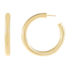 Gold / 50 MM Tubular Hoop Earring - Adina Eden's Jewels