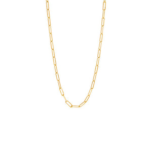 Gold / 20" Men's Large Paperclip Link Necklace - Adina Eden's Jewels