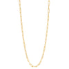 Gold / 30" Men's Large Paperclip Link Necklace - Adina Eden's Jewels