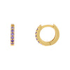  CZ Colored Huggie Earring - Adina Eden's Jewels
