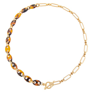  Mariner X Oval Link Toggle Necklace - Adina Eden's Jewels