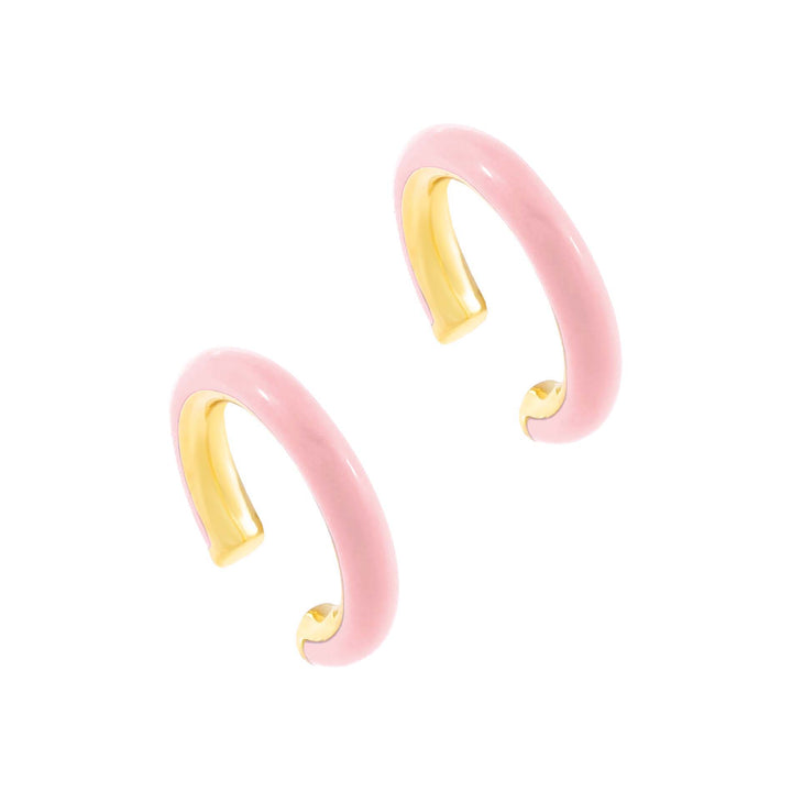 Sapphire Pink Enamel Ear Cuff Set - Adina Eden's Jewels