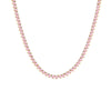 Light Pink Summer Colored Three Prong Tennis Necklace - Adina Eden's Jewels