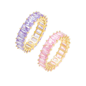Gold / 5 The Pastel Eternity Band Combo Set - Adina Eden's Jewels