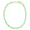  Enamel U Chain Necklace - Adina Eden's Jewels