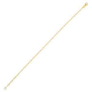 14K Gold Thin Link Bracelet 14K - Adina Eden's Jewels