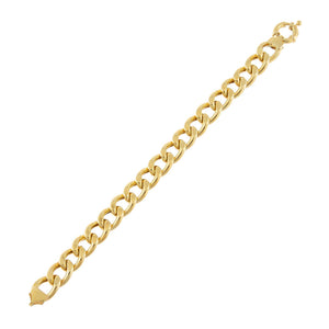 Gold Large Miami Curb Link Bracelet - Adina Eden's Jewels