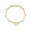 14K Gold Diamond Clicker Paperclip Bracelet 14K - Adina Eden's Jewels