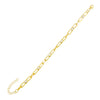 Gold CZ Colored Oval Link Bracelet - Adina Eden's Jewels