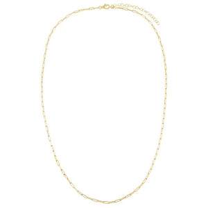  Thin Paperclip Necklace - Adina Eden's Jewels