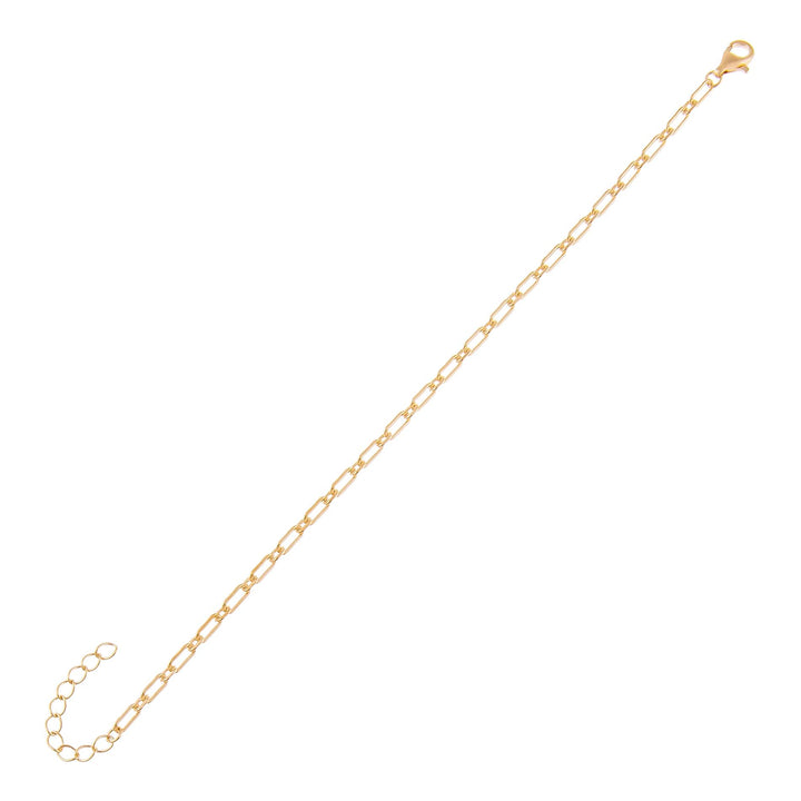 Gold Thin Link Bracelet - Adina Eden's Jewels