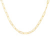 Gold Open Oval Link Necklace - Adina Eden's Jewels