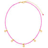  Neon Smiley Face Beaded Necklace - Adina Eden's Jewels