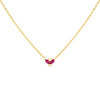 Magenta CZ Colored Butterfly Necklace - Adina Eden's Jewels