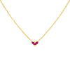 Magenta CZ Colored Butterfly Necklace - Adina Eden's Jewels