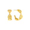 Gold Mariner Link Hoop Earring - Adina Eden's Jewels