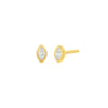  Marquise Bezel Stud Earring - Adina Eden's Jewels