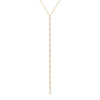 Gold Multi Marquise CZ Lariat Necklace - Adina Eden's Jewels