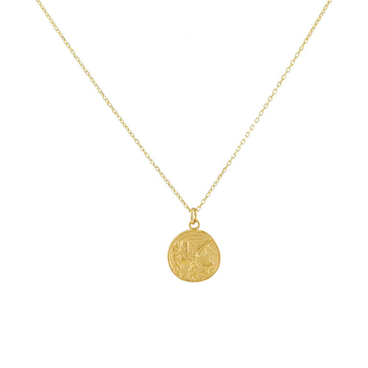 Gold Small Token Necklace - Adina Eden's Jewels