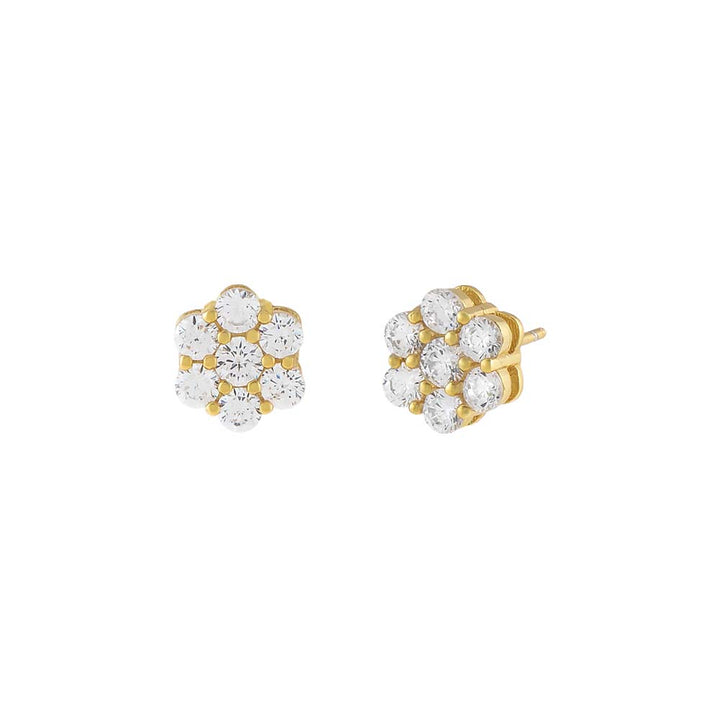  Crystal Flower Stud Earring - Adina Eden's Jewels