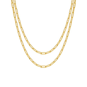  Men's Small Paperclip Necklace - Adina Eden's Jewels