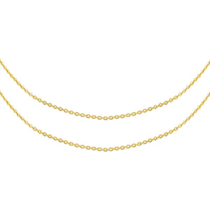 Gold Rolo Chain Necklace Combo Set - Adina Eden's Jewels