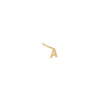 Gold / C Tiny Letter Stud Earring 14K - Adina Eden's Jewels