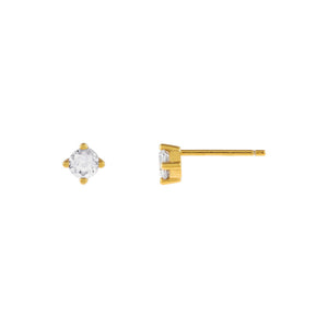 Gold Tiny Juliette Stud Earring - Adina Eden's Jewels