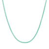 Mint / 3 MM Colored Enamel Rope Chain Necklace - Adina Eden's Jewels