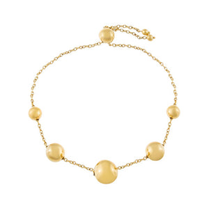14K Gold Sphere Chain Bracelet 14K - Adina Eden's Jewels