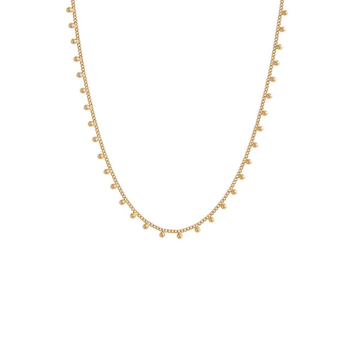 Gold Scattered Beads Necklace - Adina Eden's Jewels