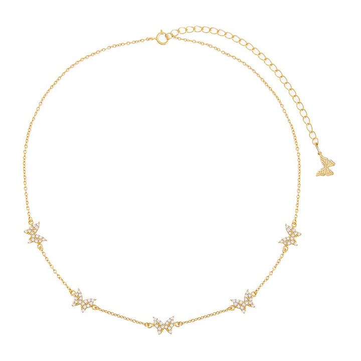  Multi Pavé Butterfly Choker - Adina Eden's Jewels