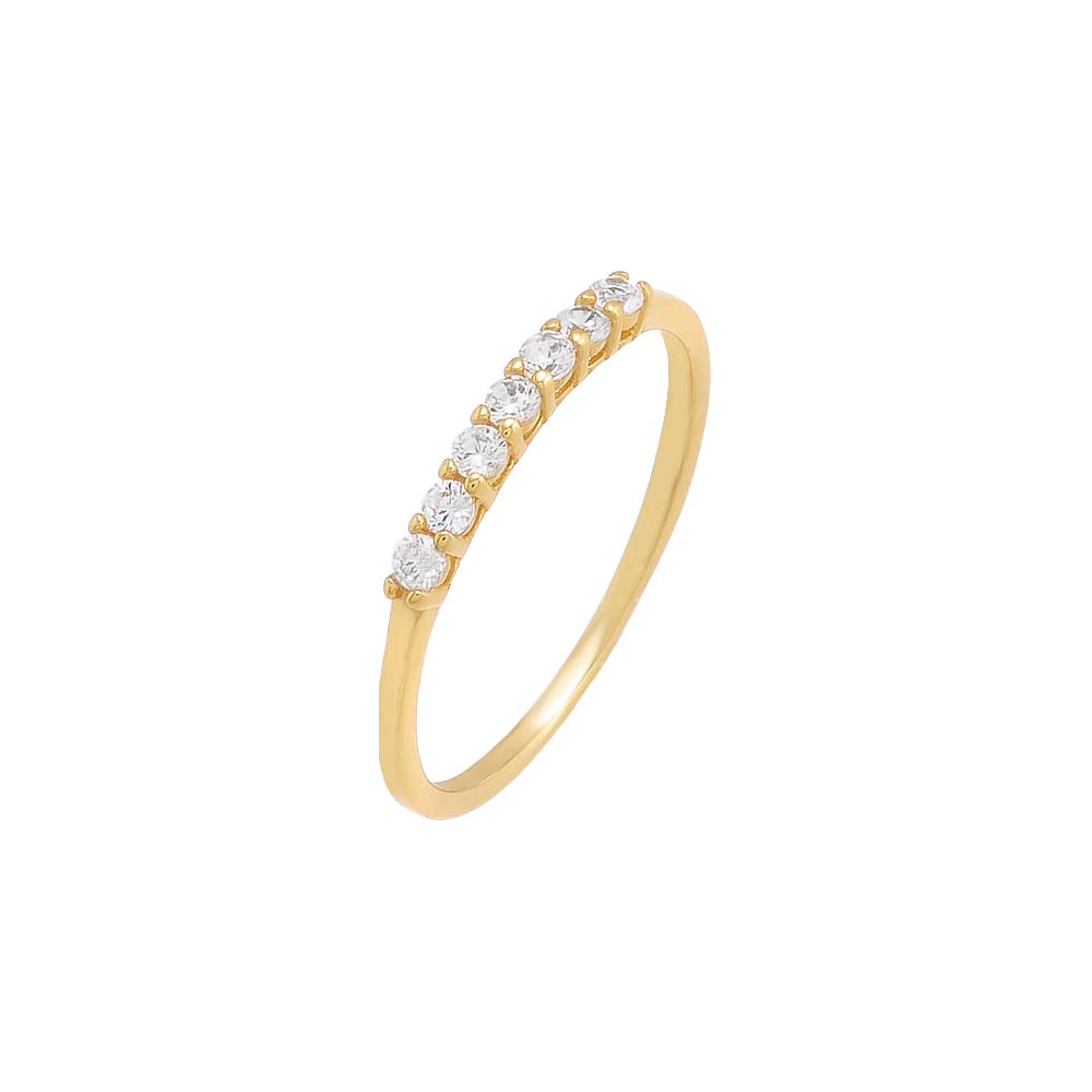 Gold / 5 Colored CZ Ring - Adina Eden's Jewels