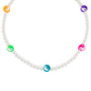 Multi-Color Yin & Yang Pearl Necklace - Adina Eden's Jewels