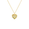 Gold Multi-Colored Heart Pendant Necklace - Adina Eden's Jewels