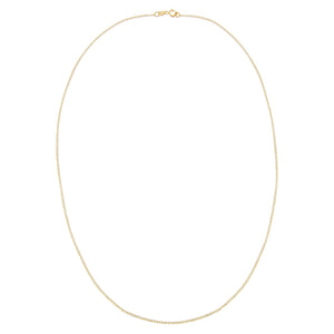  Thin Interlocked Link Necklace 14K - Adina Eden's Jewels