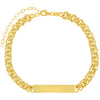  Hollow Rounded Rolo Bar Chain Choker - Adina Eden's Jewels