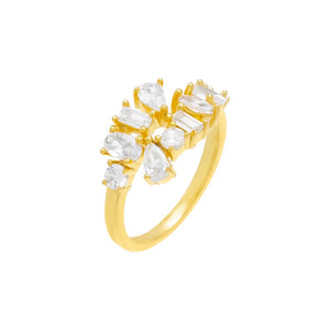 Gold / 6 Multishape Wrap Ring - Adina Eden's Jewels