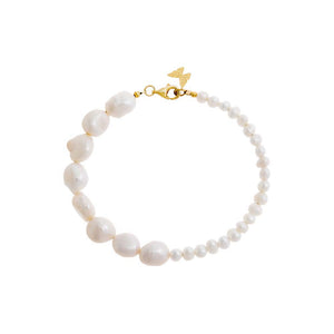 Pearl White Multi Pearl Bracelet - Adina Eden's Jewels