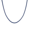 Navy Blue / 3 MM Colored Enamel Rope Chain Necklace - Adina Eden's Jewels