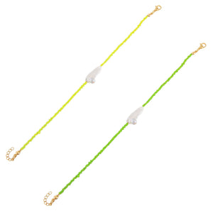  2 Piece Baroque Bead Bracelet Combo Set - Adina Eden's Jewels