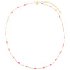  Neon Pink Enamel Bead Necklace - Adina Eden's Jewels