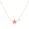 Neon Pink CZ Neon Star Necklace - Adina Eden's Jewels