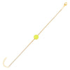 Neon Yellow Neon Smiley Face Tennis Bracelet - Adina Eden's Jewels