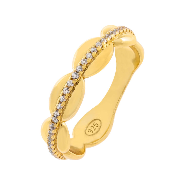 Gold / 6 CZ Multi Pebble Ring - Adina Eden's Jewels