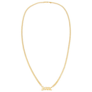  Men's Gothic Nameplate Necklace - Adina Eden's Jewels