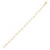 14K Gold Wire Diamond Cut Link Bracelet 14K - Adina Eden's Jewels